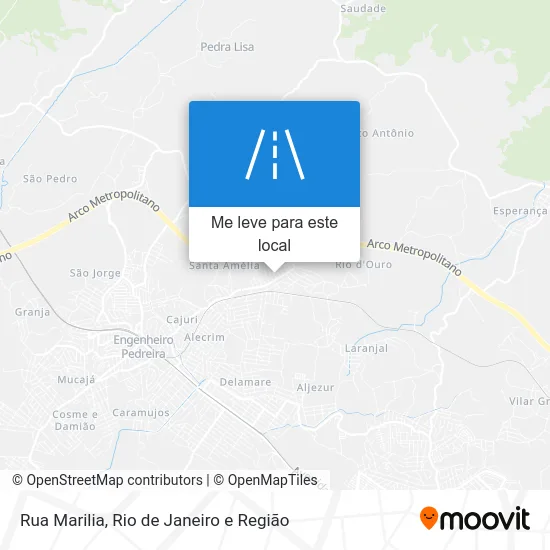 Rua Marilia mapa