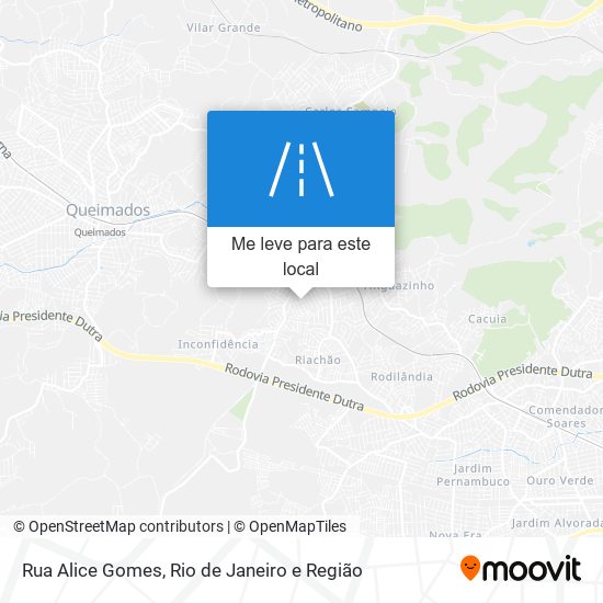 Rua Alice Gomes mapa