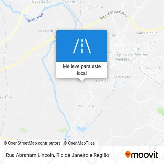 Rua Abraham Lincoln mapa
