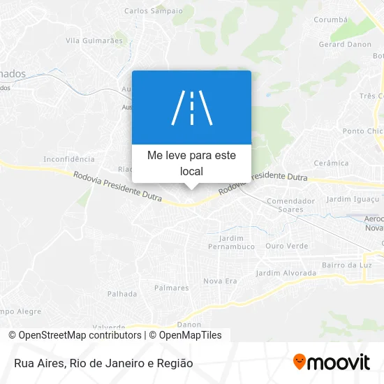 Rua Aires mapa