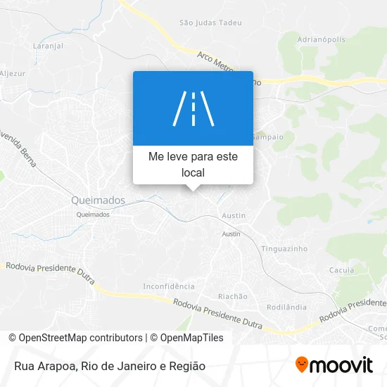 Rua Arapoa mapa