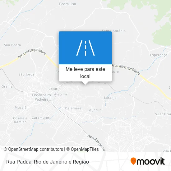 Rua Padua mapa