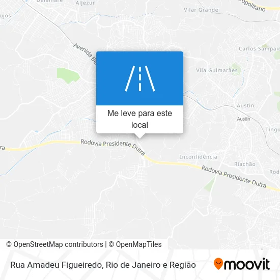 Rua Amadeu Figueiredo mapa