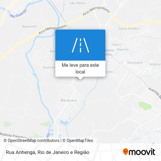 Rua Anhenga mapa