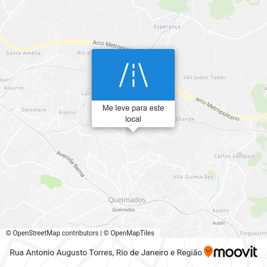 Rua Antonio Augusto Torres mapa