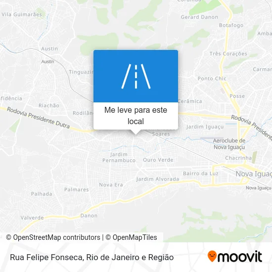 Rua Felipe Fonseca mapa