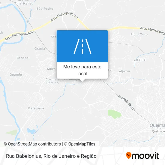 Rua Babelonius mapa