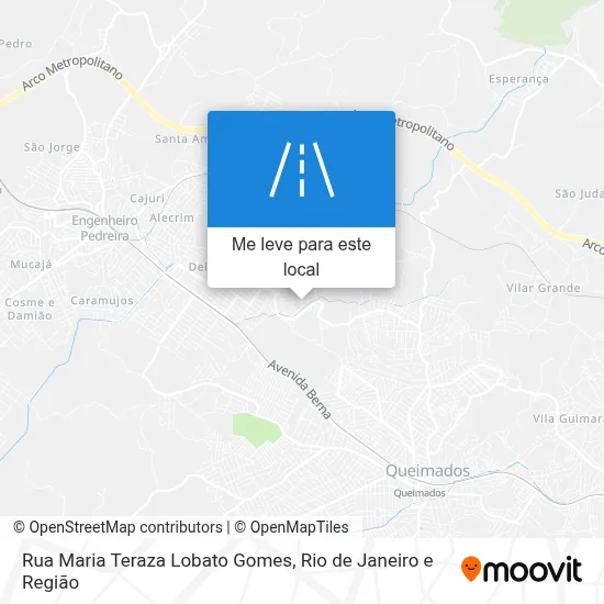 Rua Maria Teraza Lobato Gomes mapa