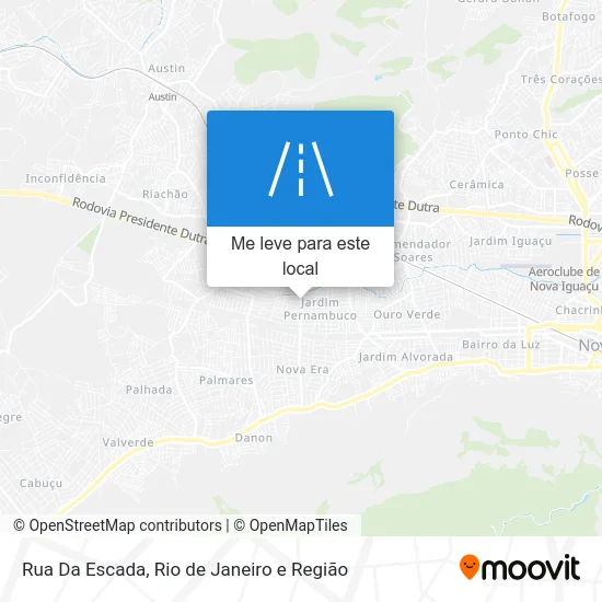 Rua Da Escada mapa