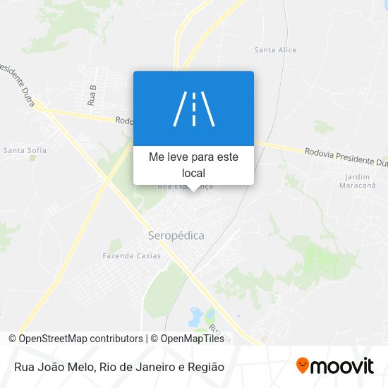 Rua João Melo mapa