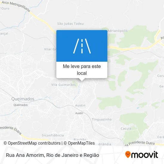 Rua Ana Amorim mapa