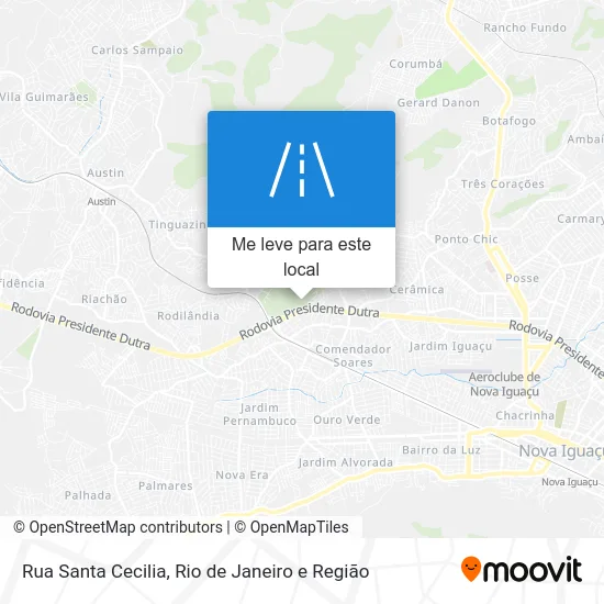 Rua Santa Cecilia mapa