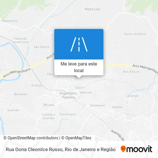 Rua Dona Cleonilce Russo mapa