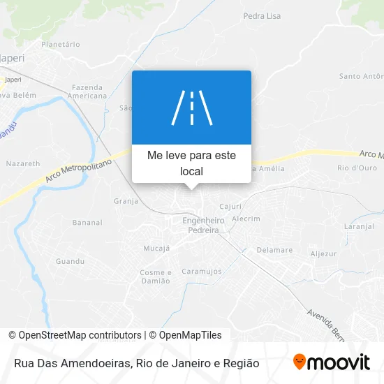 Rua Das Amendoeiras mapa