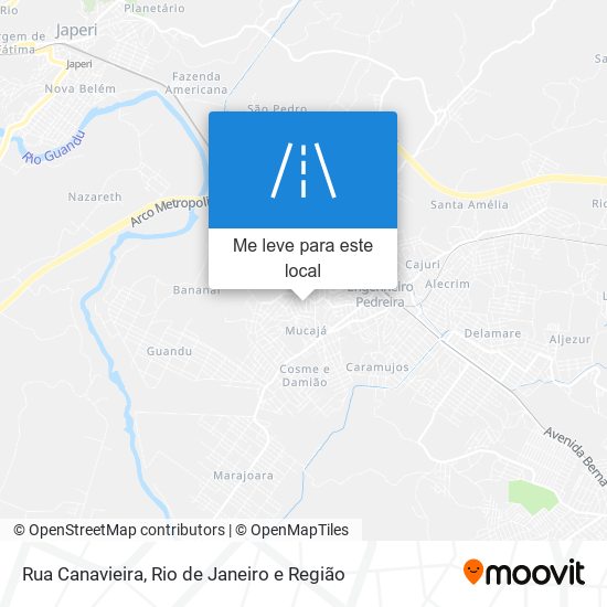 Rua Canavieira mapa