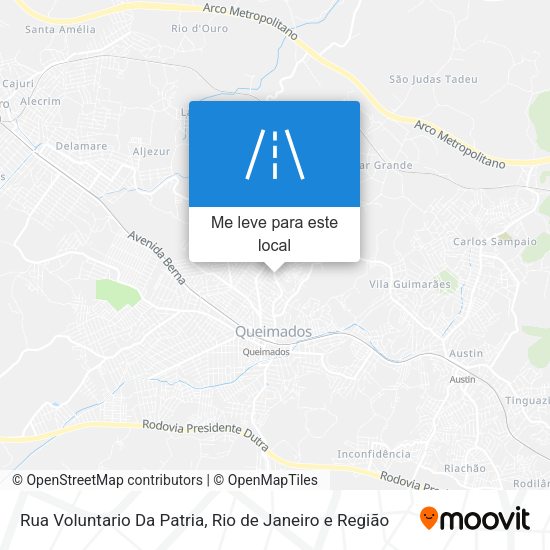Rua Voluntario Da Patria mapa