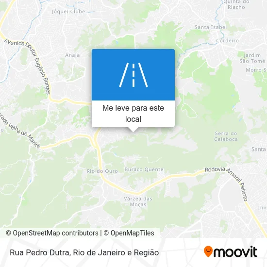 Rua Pedro Dutra mapa