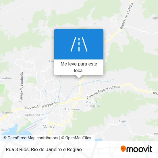 Rua 3 Rios mapa