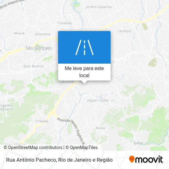 Rua Antônio Pacheco mapa
