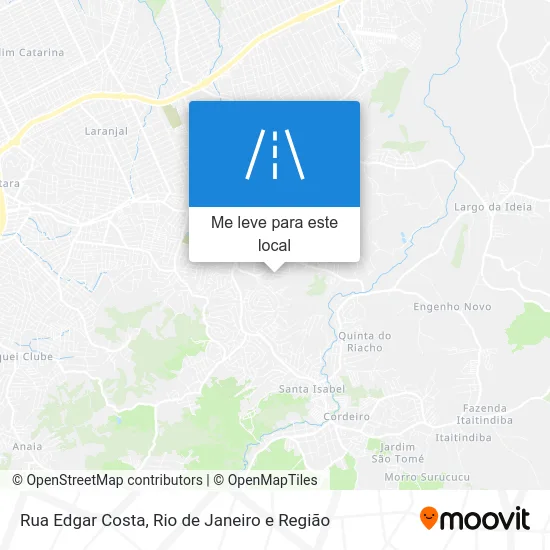 Rua Edgar Costa mapa