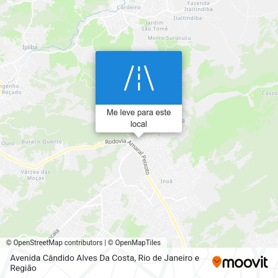 Avenida Cândido Alves Da Costa mapa