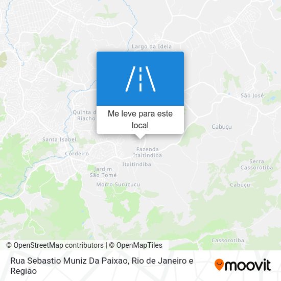 Rua Sebastio Muniz Da Paixao mapa