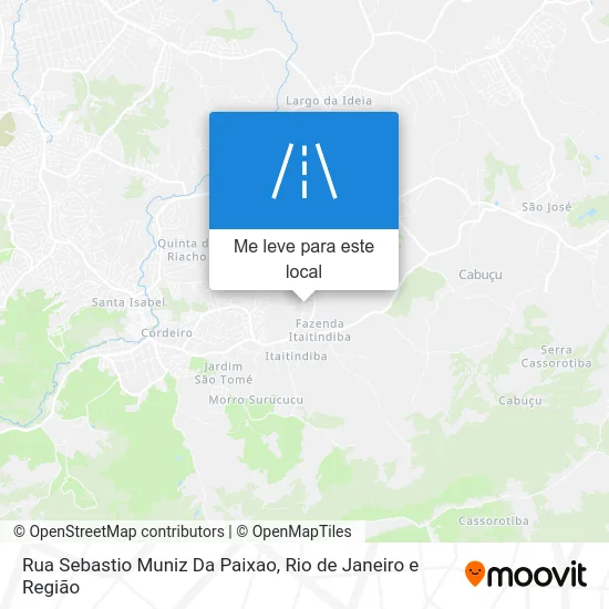 Rua Sebastio Muniz Da Paixao mapa