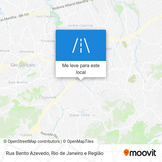 Rua Bento Azevedo mapa