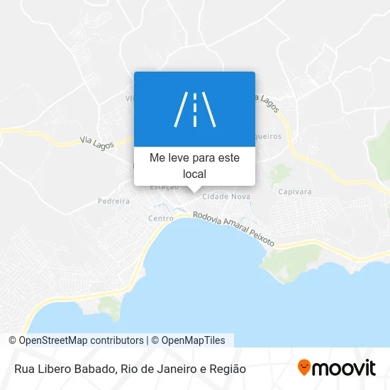 Rua Libero Babado mapa
