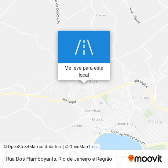 Rua Dos Flamboyants mapa