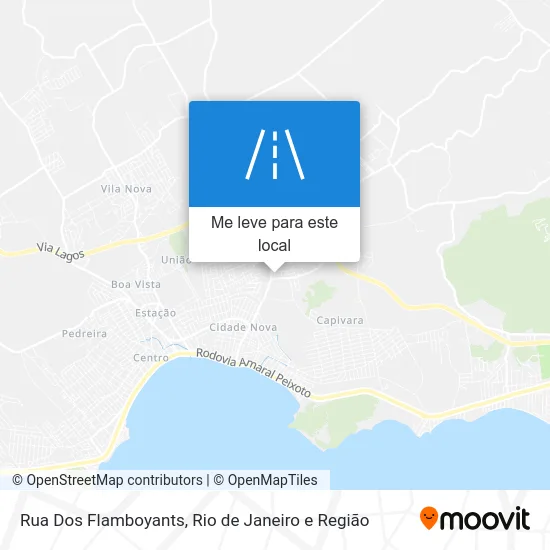 Rua Dos Flamboyants mapa