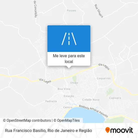 Rua Francisco Basílio mapa