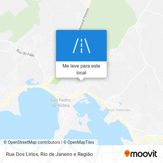 Rua Dos Lirios mapa