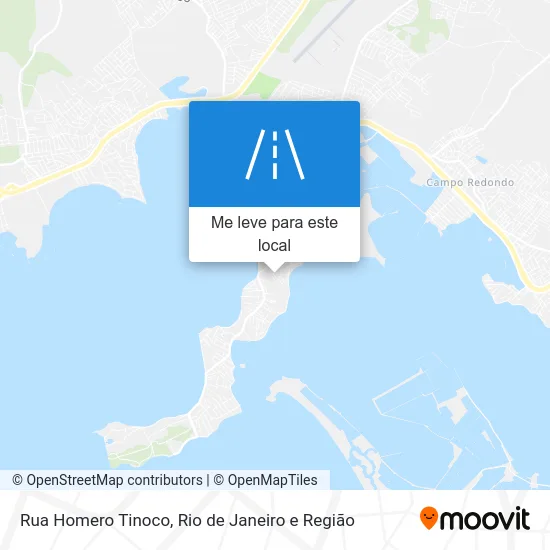 Rua Homero Tinoco mapa