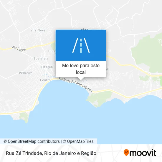 Rua Zé Trindade mapa