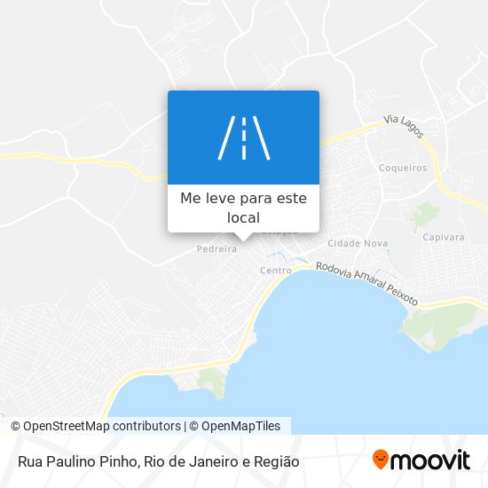 Rua Paulino Pinho mapa