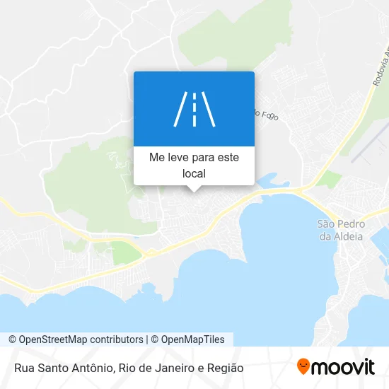 Rua Santo Antônio mapa