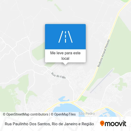 Rua Paulinho Dos Santos mapa