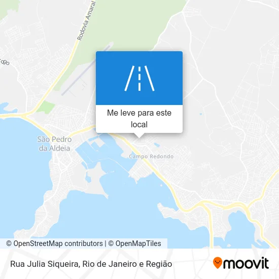 Rua Julia Siqueira mapa