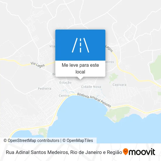 Rua Adinal Santos Medeiros mapa
