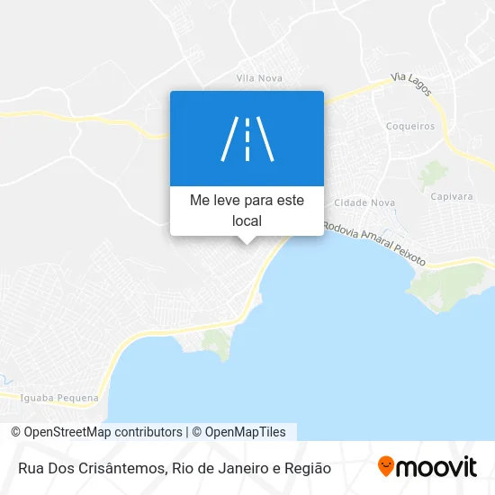 Rua Dos Crisântemos mapa