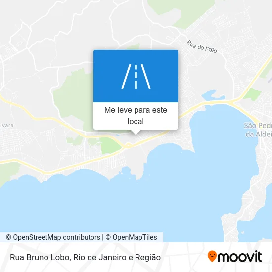 Rua Bruno Lobo mapa