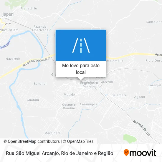 Rua São Miguel Arcanjo mapa
