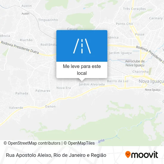 Rua Apostolo Aleixo mapa