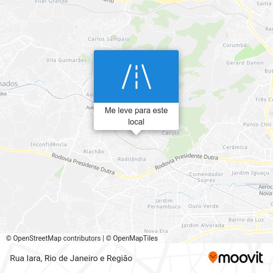 Rua Iara mapa