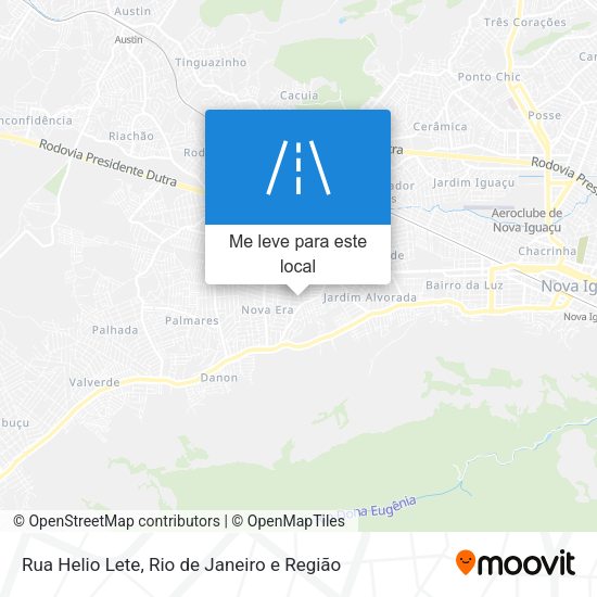 Rua Helio Lete mapa
