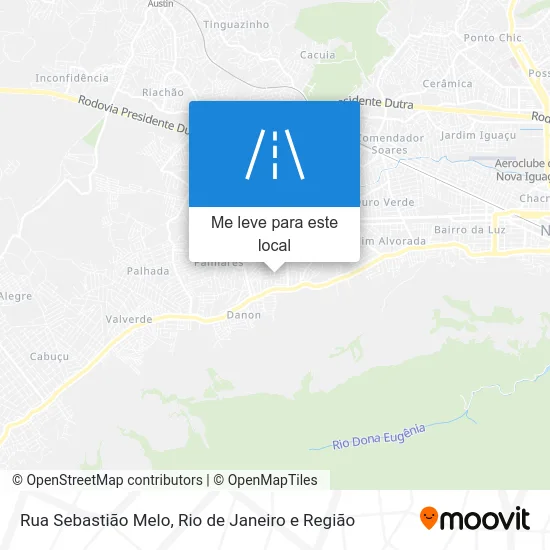 Rua Sebastião Melo mapa