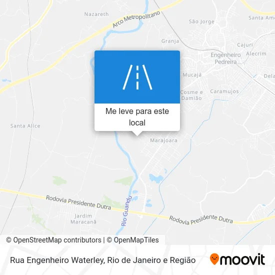 Rua Engenheiro Waterley mapa