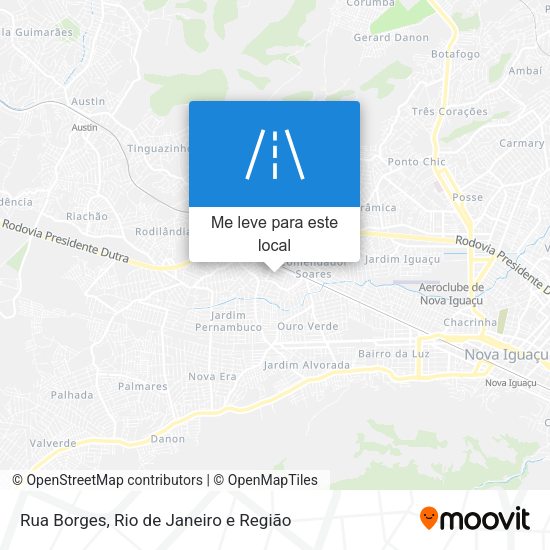 Rua Borges mapa
