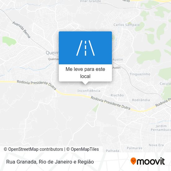 Rua Granada mapa